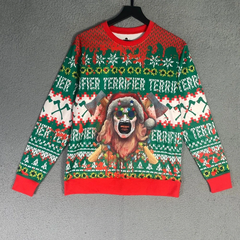 Terrifier Art the Clown Christmas Sweater HHN Universal Studios XS Holiday